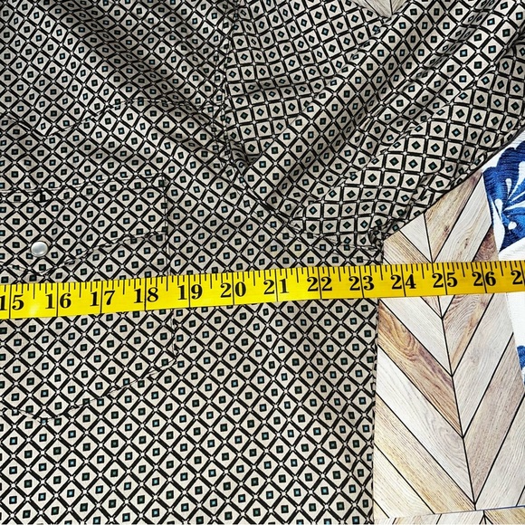 Wrangler Wrancher Long Sleeve Pearl Snap Geometric Print Western Cowboy Sz LG - Picture 6 of 8